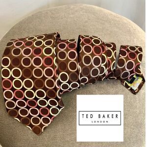 Ted Baker London Silk Brown Circle Tie